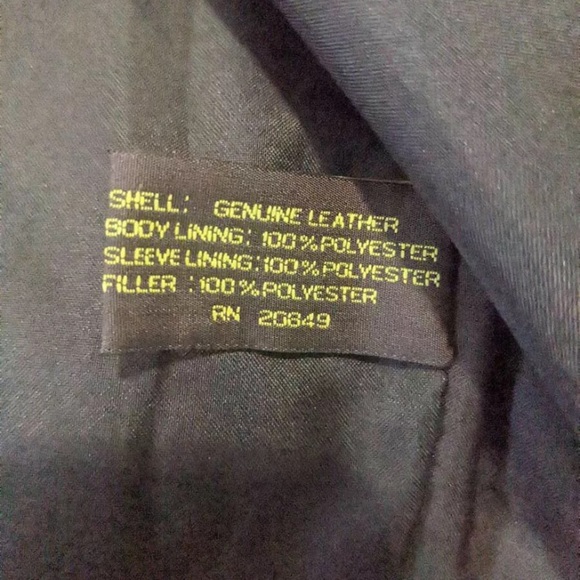 IRVINE PARK Leather Motorcycle Vest XL Mens Vtg Black Leather BIKER Vest - Picture 7 of 11